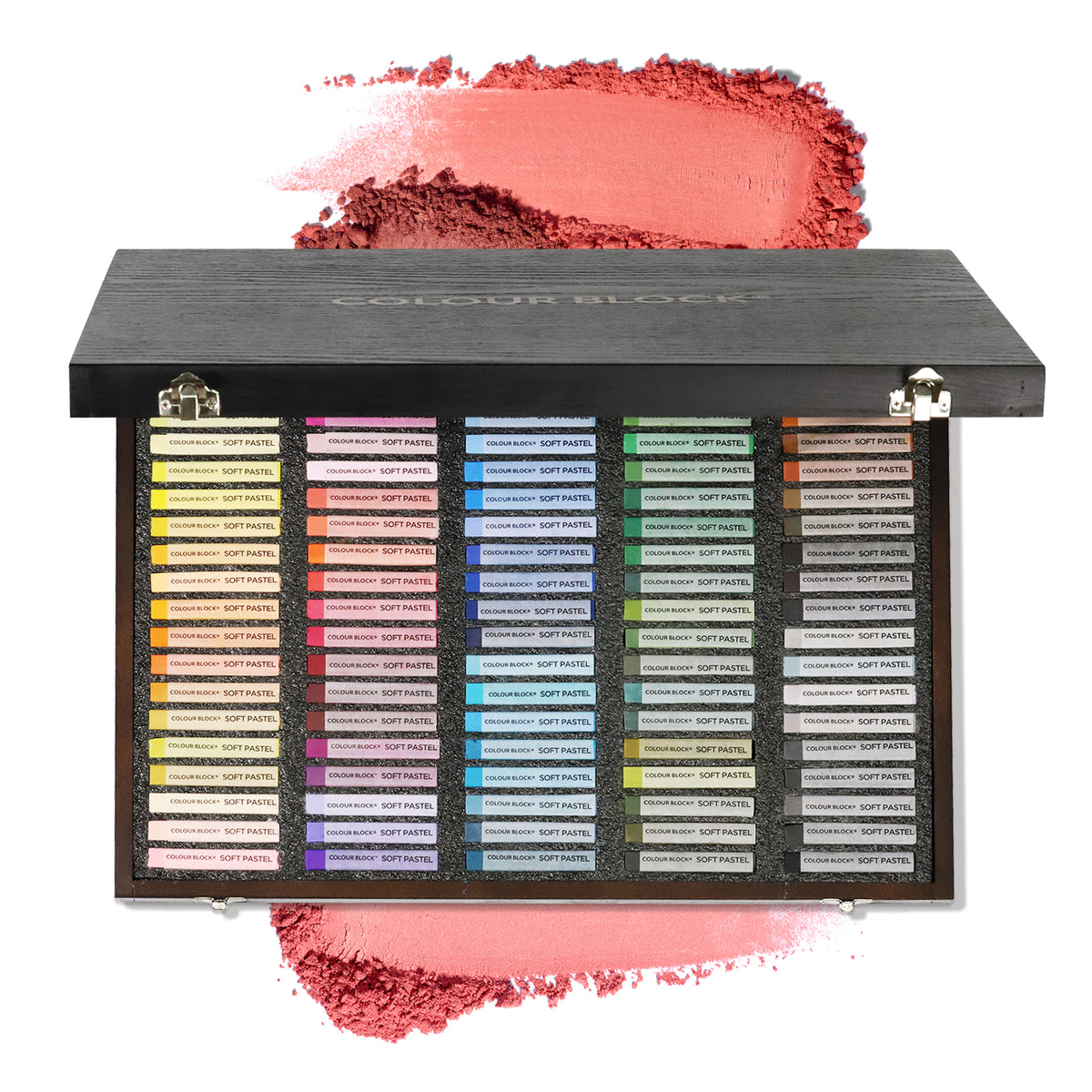 COLOUR BLOCK colour block 80pc soft pastels for artists, color chalk  pastels classroom set, coloring charcoal sticks, painting, drawing, a