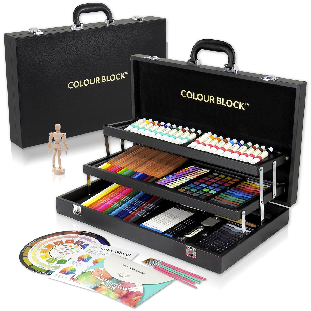 COLOUR BLOCK 73 Piece Art Set - Premium Art Supplies Algeria
