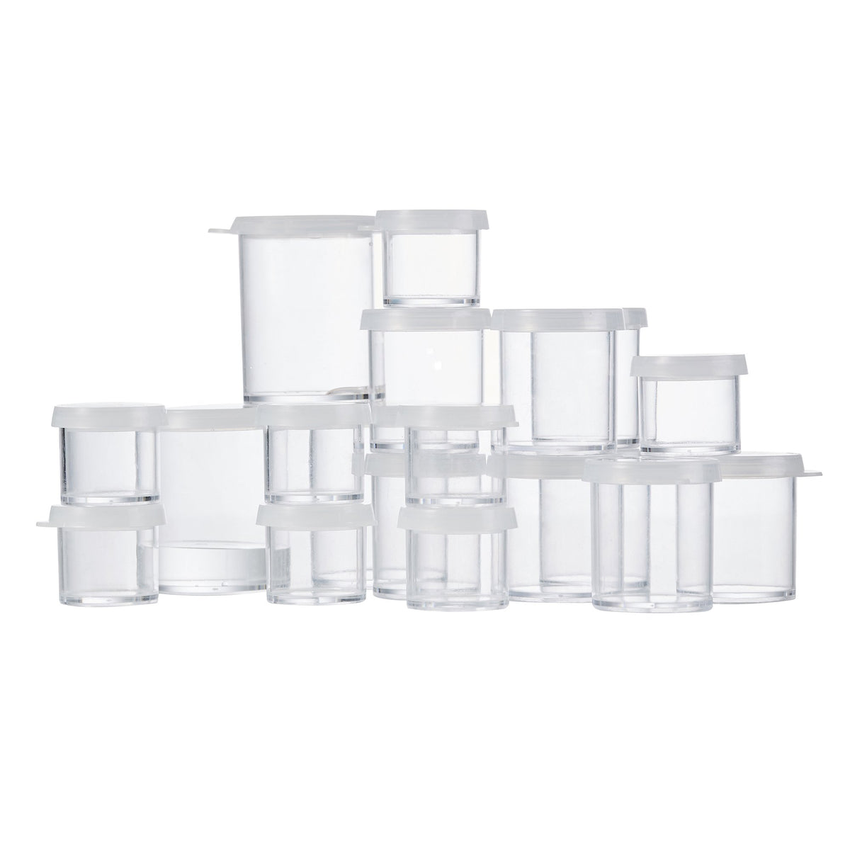 Colour Block Storage Cups Set - 19pc