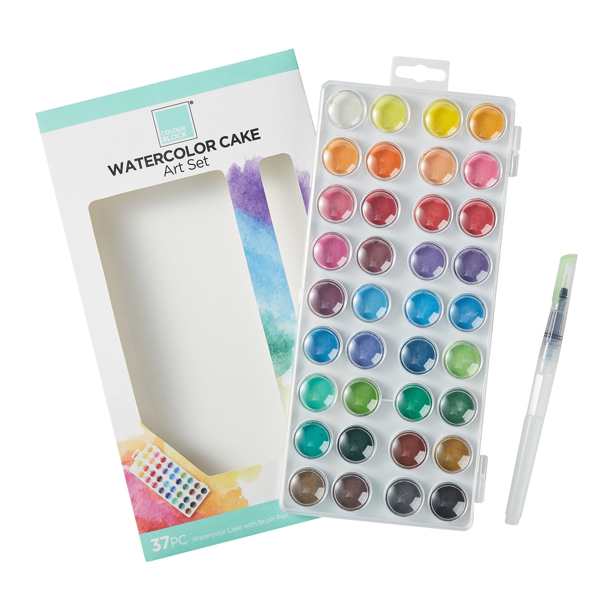  Professional Watercolor Paint Set Adult 36 Water Colors for  Adult Paints Kit Color Pallet 36 pc Palette with Brush Pen
