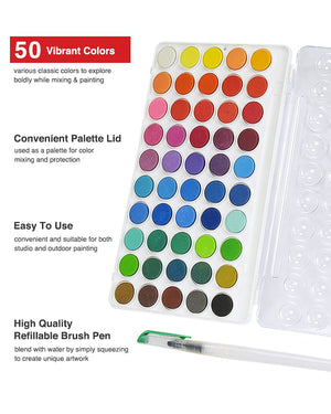 Colour Block Plastic Palette Set - 3pc