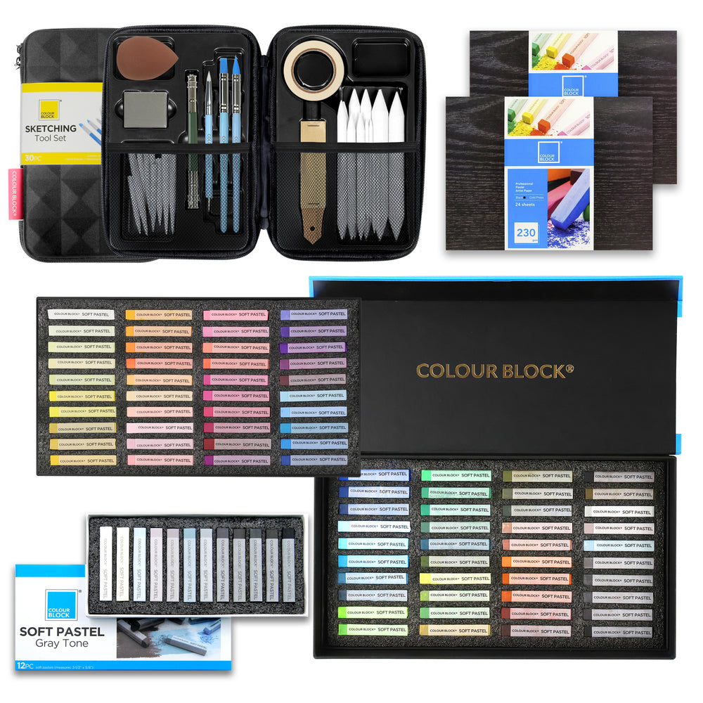 Block Set Pastel Colour Block Pastel Sets