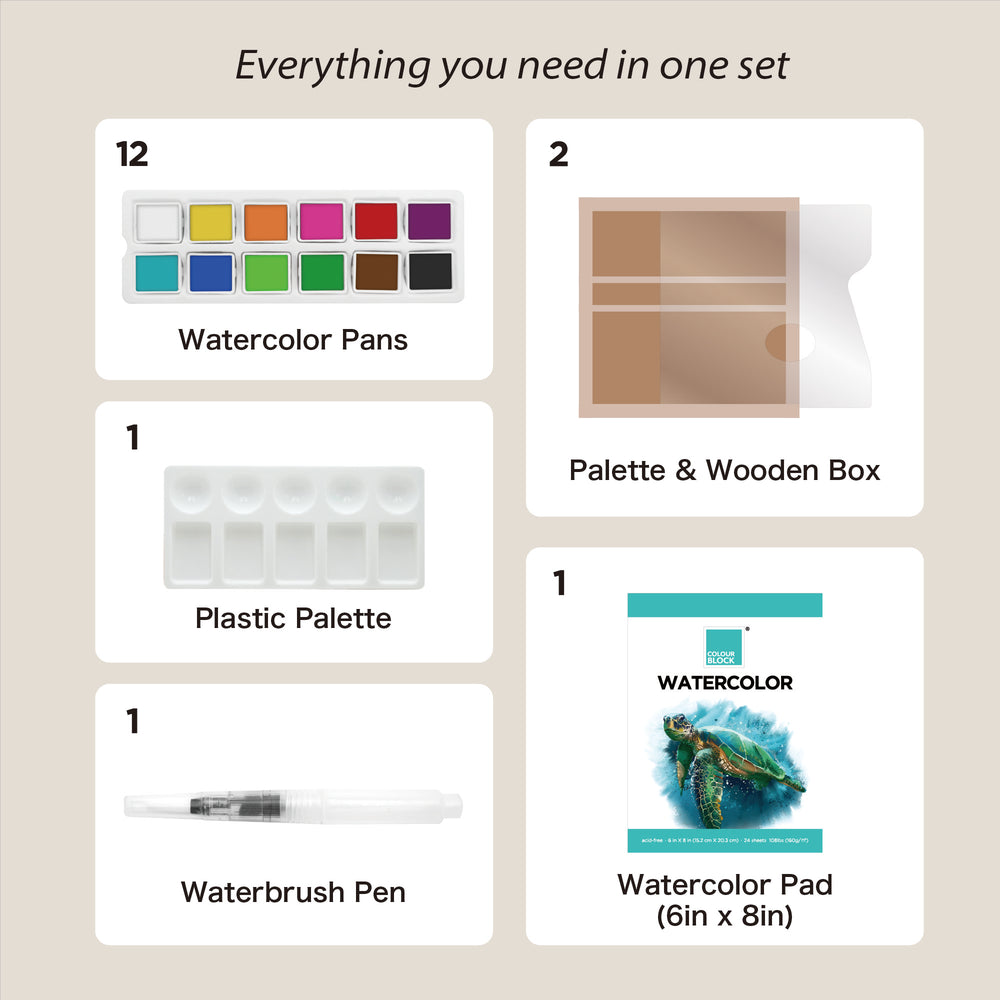 
                  
                    Watercolor Paint Set - 17pc
                  
                