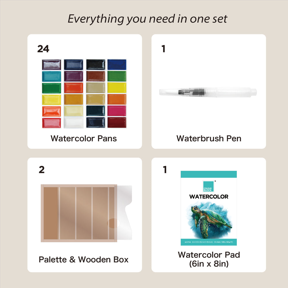 
                  
                    Watercolor Paint Set - 28pc
                  
                