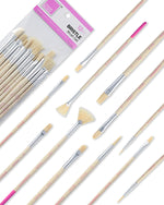 Bristle Paint Brush Set - 12pc_Colour Block&trade;