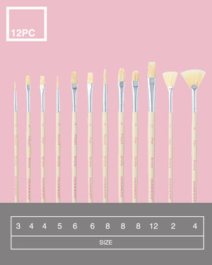 
                  
                    Bristle Paint Brush Set - 12pc_Colour Block&trade;
                  
                