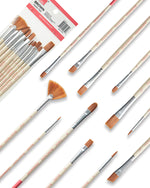 Brown Nylon Brush Set - 12pc_Colour Block&trade;