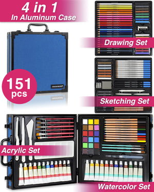 
                  
                    Mixed Media Art Sets-151 pc ( Aluminum Case)_Colour Block&trade;
                  
                