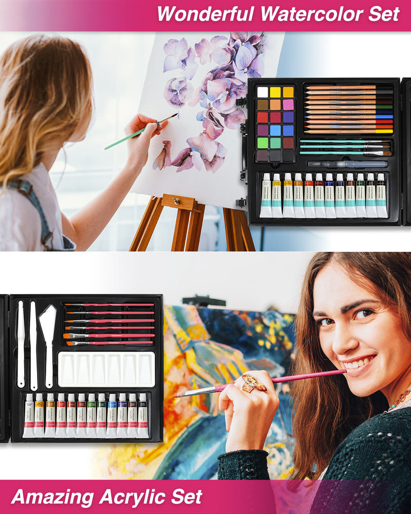 Colour Block Mixed Media Art Set - 73pc