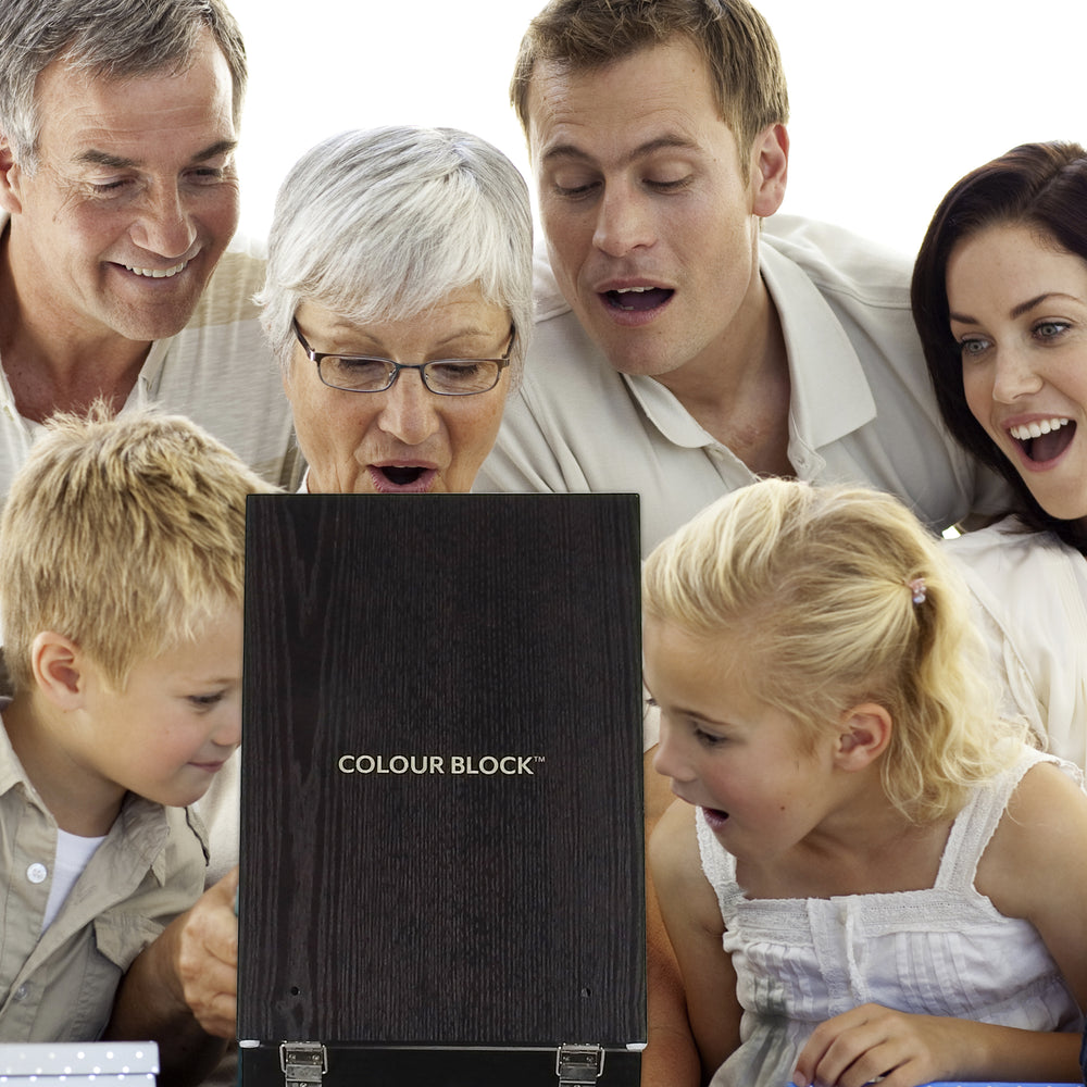 Colour Block Mixed Media Art Set - 152pc (Easel Wooden Box)