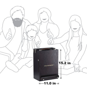 Colour Block Mixed Media Art Set - 152pc (Easel Wooden Box)