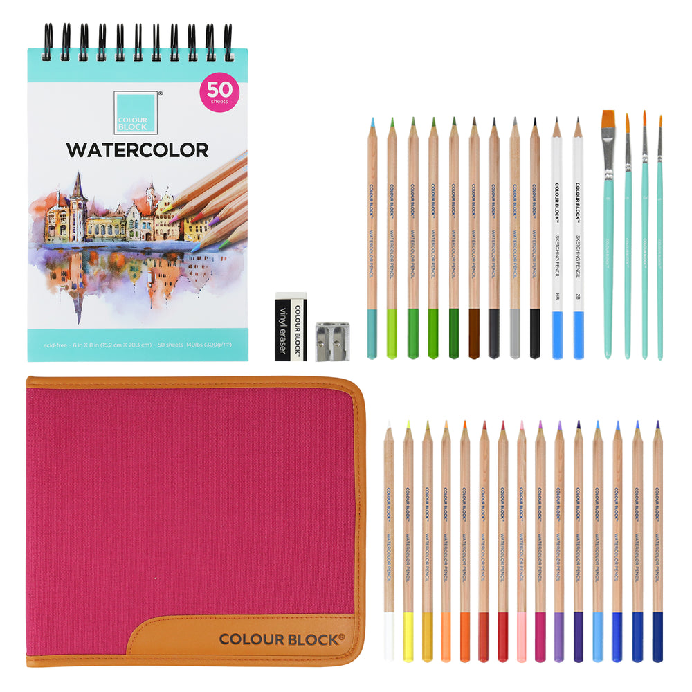 66pc Watercolor Art Supplies_Colour Block&trade;