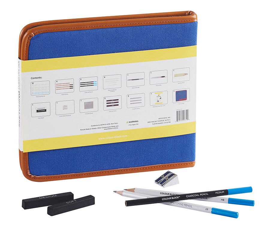 Sketching Travel Art Set - 37pc – Colour Block