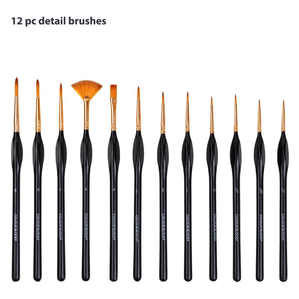 Colour Block Sponge Brush Set - 3pc