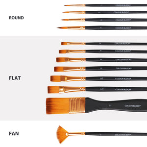 
                  
                    Mixed Media Brush Set - 12pc_Colour Block&trade;
                  
                