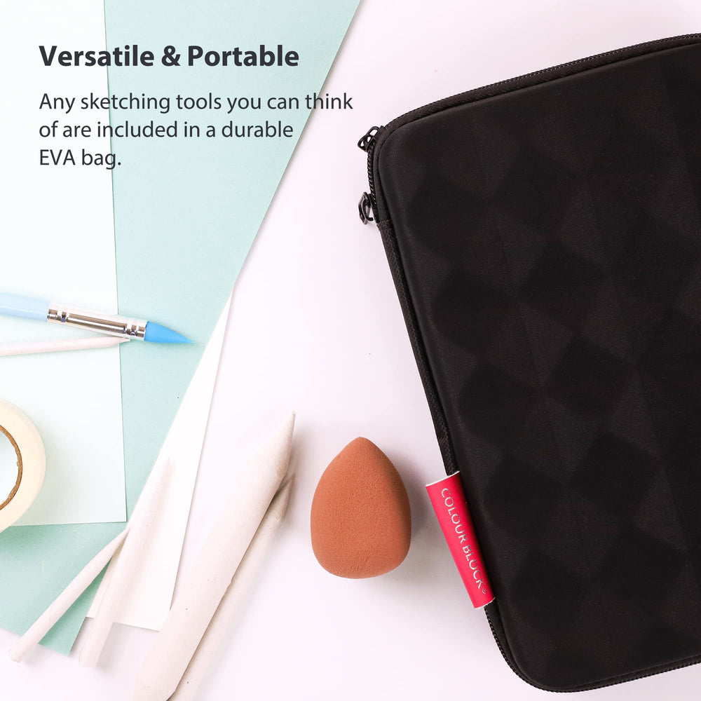 
                  
                    132pc Soft Pastel Bundle Set with Blending Tools &amp; Drawing Pad_Colour Block&trade;
                  
                