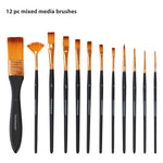 Mixed Media Brush Set - 12pc_Colour Block&trade;