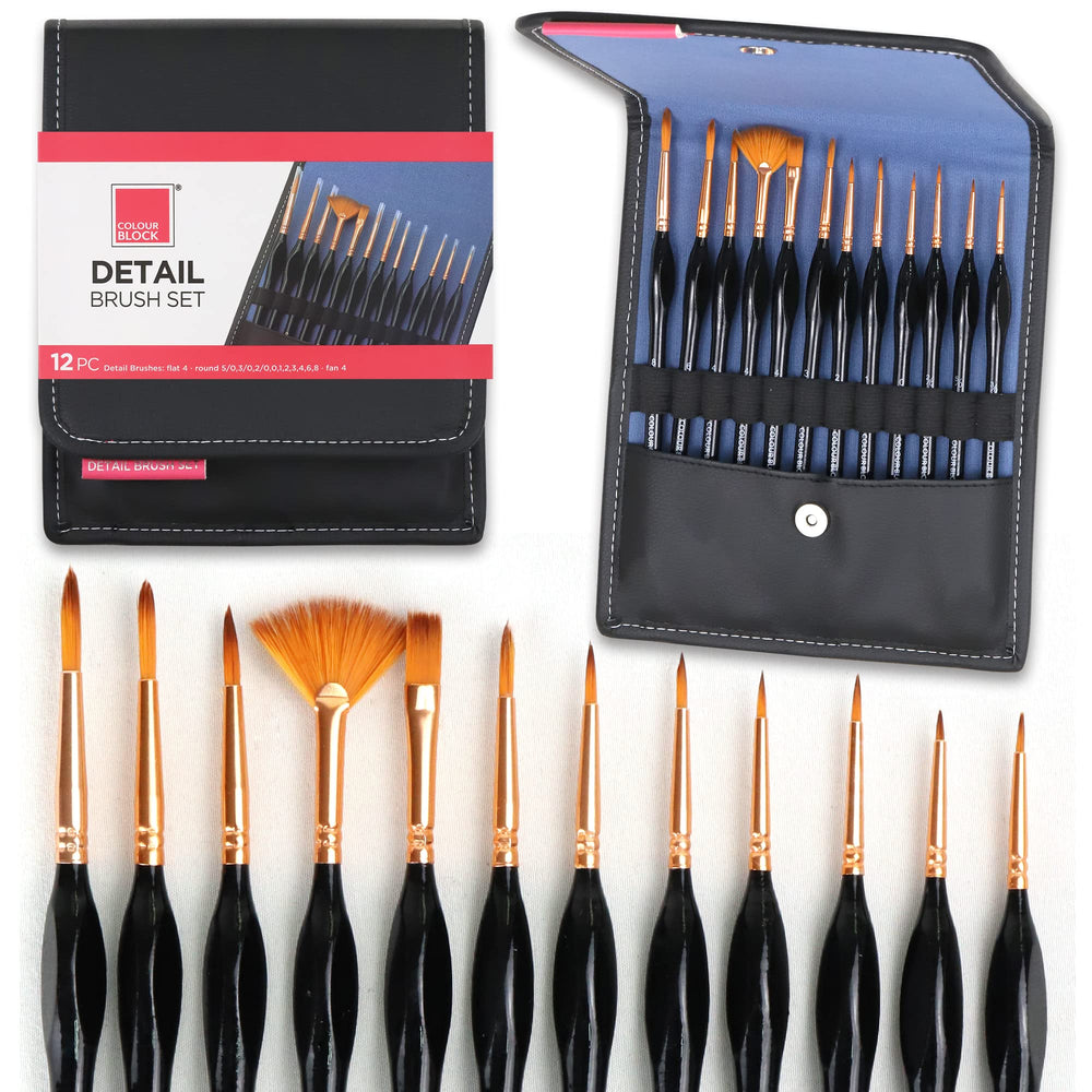 Detailing Brush Set - 12pc – Colour Block