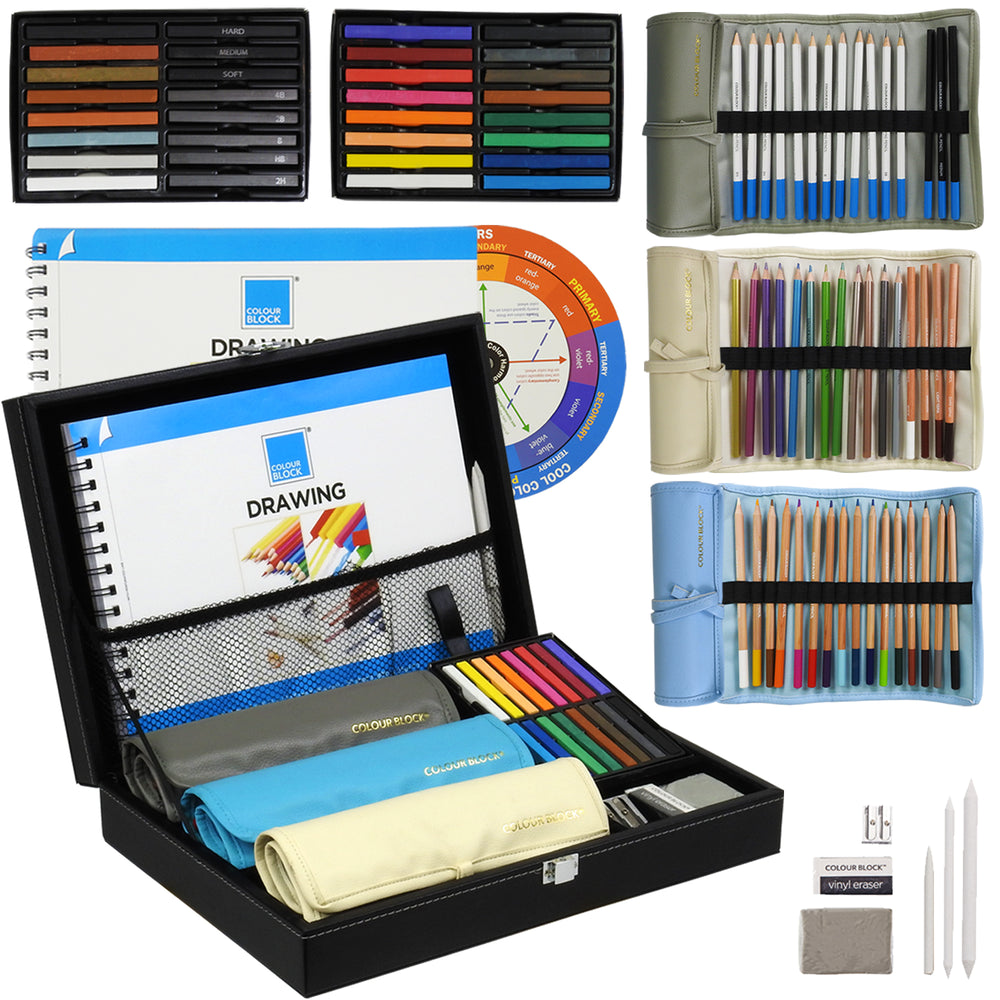 Colour Block Mixed Media Art Set - 73pc