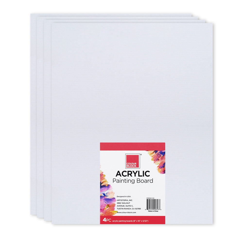 Acrylic Paint Board Set - 4pc_Colour Block™