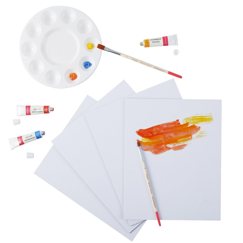 
                  
                    Acrylic Paint Board Set - 4pc_Colour Block&trade;
                  
                