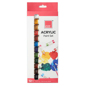 
                  
                    Acrylic Paint Set - 12pc_Colour Block&trade;
                  
                