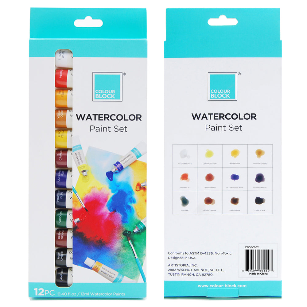 Watercolor Paint Set - 12pc_Colour Block™