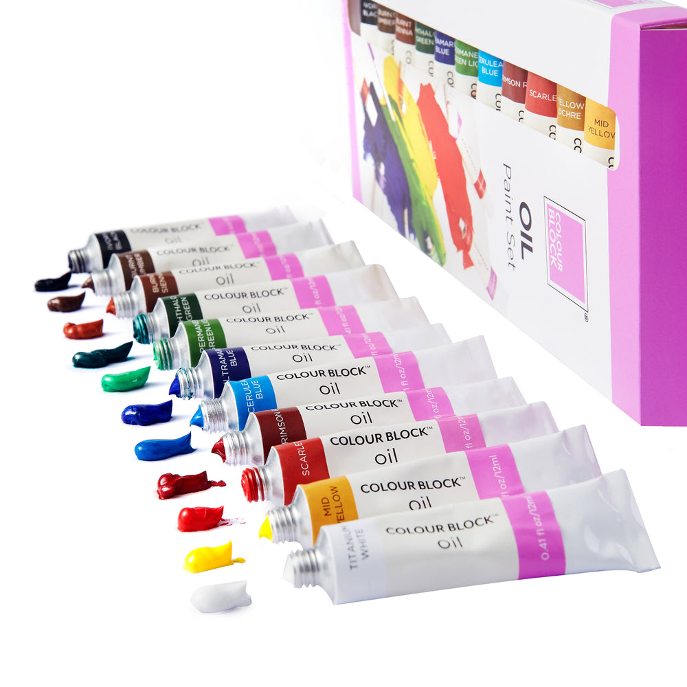 
                  
                    Oil Paint Set - 12pc_Colour Block&trade;
                  
                