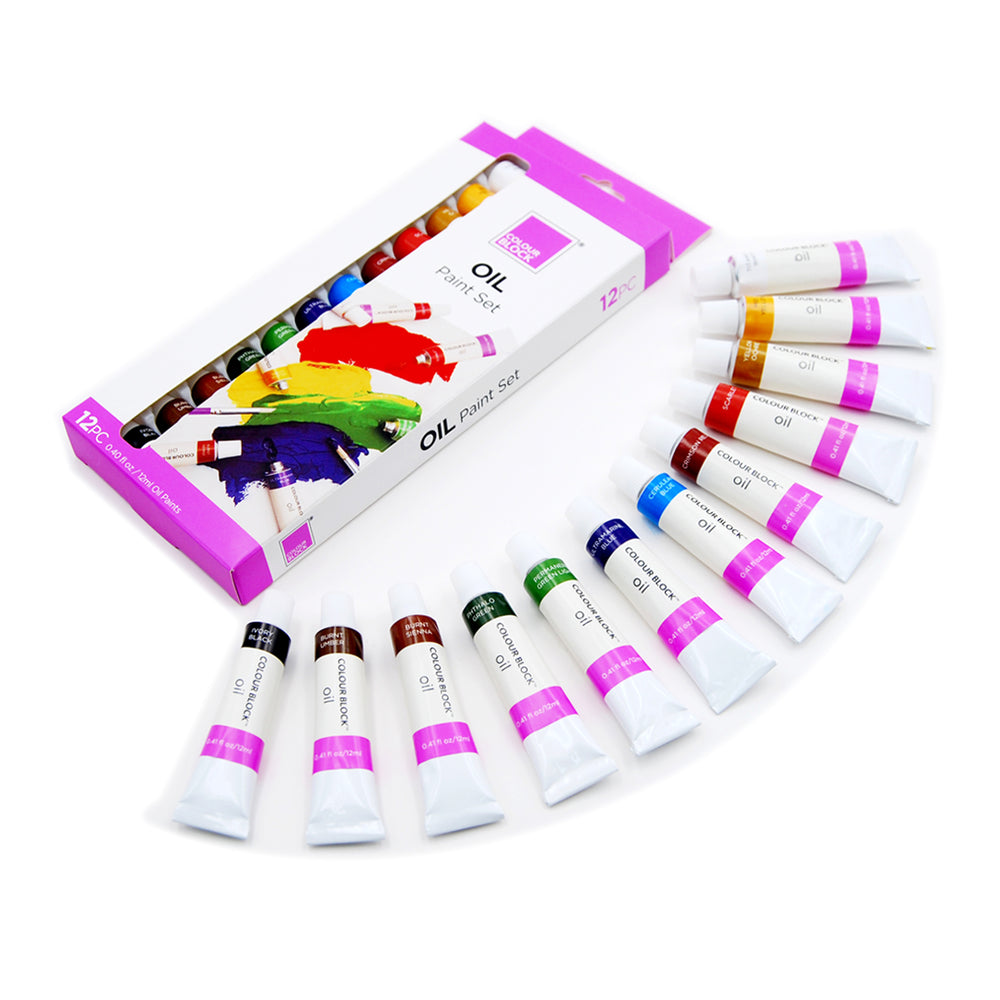 
                  
                    Oil Paint Set - 12pc_Colour Block&trade;
                  
                