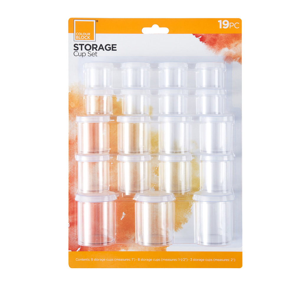 Storage Cups Set - 19pc_Colour Block™
