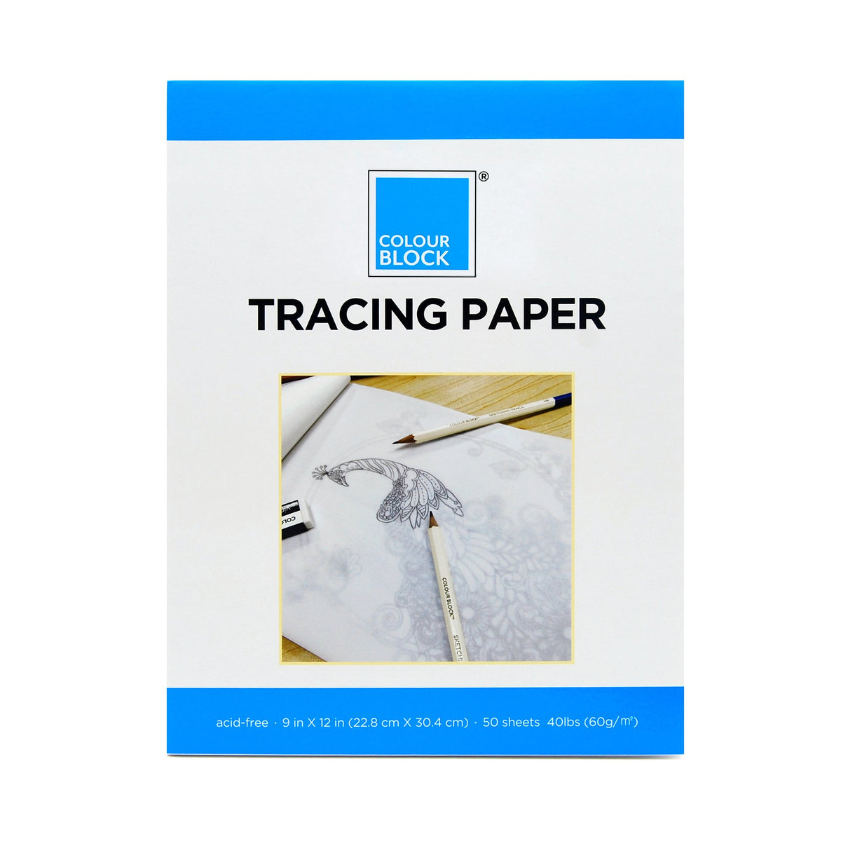 Colour Block Tracing Paper Pad 50 sheets