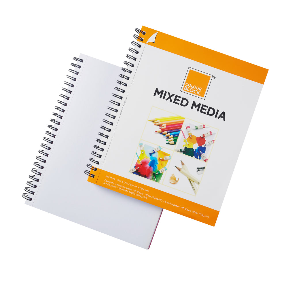 Mixed Media Pad - 60 Sheets – Colour Block